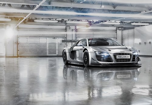 Thumbnail - KOMAR Papiertapete »Audi R8 Le Mans«, Breite: 368 cm, inkl. Kleister - bunt