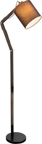 GLOBO Stehleuchte »MATTIS«, Höhe: 157 cm, 60 W, Metall matt, braun/schwarz