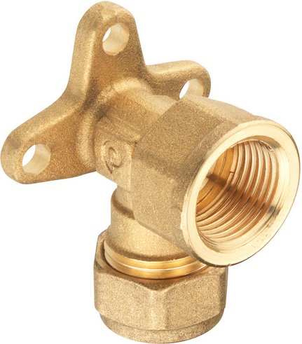 WELLWATER Sanitärarmaturenzubehör, Messing, Innengewinde: 1/2" - goldfarben