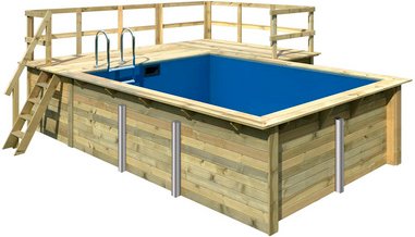 KARIBU Pool, beige, 12700 l