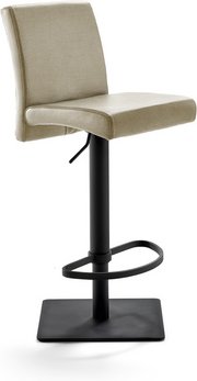 Mayer Sitzmöbel Barhocker »1286«, Breite: 41 cm, höhenverstellbar, Mikrofaser, beige