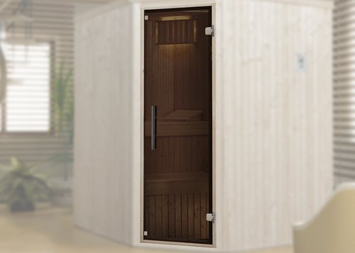 WEKA Saunatür, BxH: 61,8x182,5 cm, graphit - grau