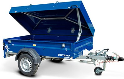Thumbnail - STEMA Anhänger, Blue Man 850, inkl. Deckel, max. Nutzlast 633 kg - blau