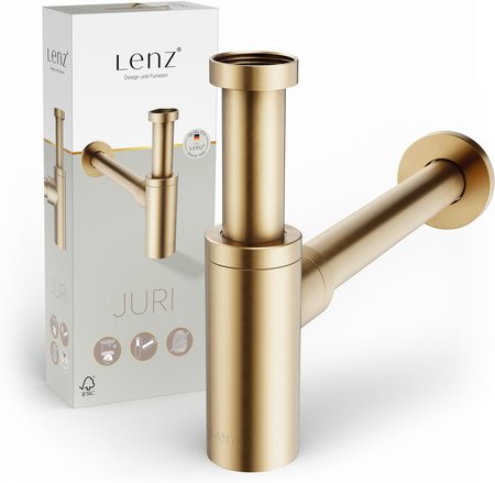 Thumbnail - LENZ Flaschensiphon »JURI«, Ø: 32 mm, 1 1/4" - goldfarben