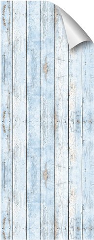 mySPOTTI Duschrückwand-Panel, fresh, Stadtpanorama, 255x100 cm - blau