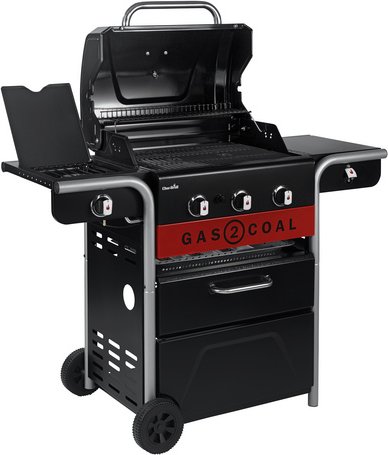 CHAR-BROIL Hybridgrill »Gas2Coal 2.0 Line«, 3 Brenner, Grillfläche: 64,2 x 44,1 cm, - rot | schwarz