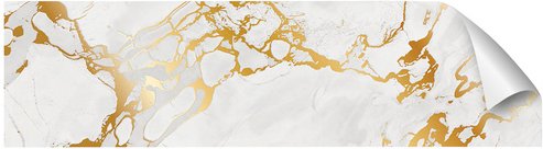 mySPOTTI Küchenrückwand-Panel »fixy«, weiß/hellgrau/goldfarben