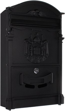 Rottner Tresor Briefkasten »Teramo«, schwarz, Aluminium, (B x H:) 26 x 41 cm