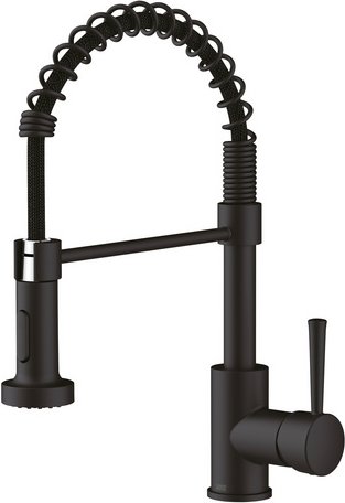 LENZ Küchenarmatur »NOVA«, 3/8", Messing, schwarz-matt