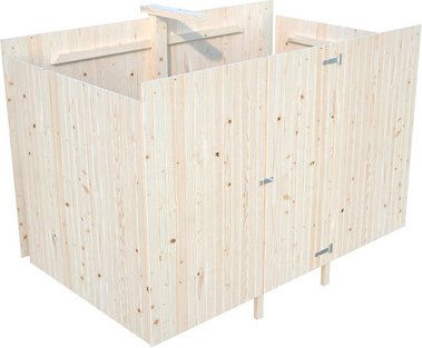 PALMAKO Geräteraum, Fichtenholz, transparent