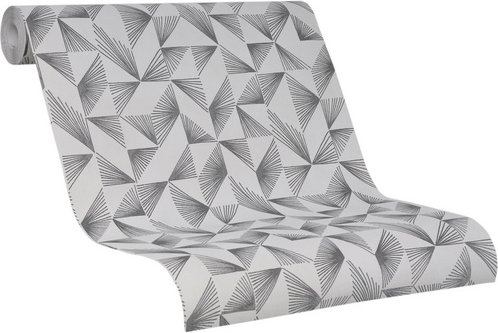 Thumbnail - SCHÖNER WOHNEN KOLLEKTION Vliestapete, 3D, Grafisch, greige/silberfarben - beige