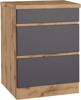 HELD MÖBEL Kochfeldumbauschrank »Tampa«, BxHxT: 60 x 86 x 60 cm - grau