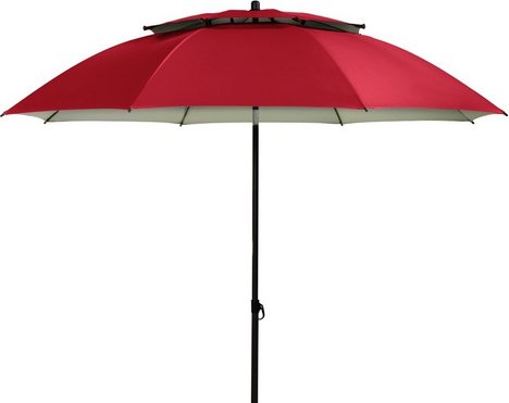 Thumbnail - derby® Sonnenschirm »Windprofi«, ØxH: 198 x 207cm, abknickbar, Sonnenschutzfaktor: 50+ - rot