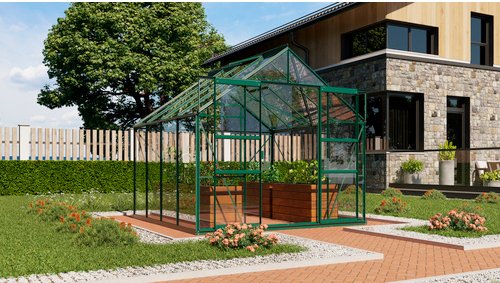 VITAVIA Gewächshaus »Mars Plus 6700«, BxHxL: 195 x 197 x 131 cm - gruen