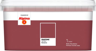 ALPINA Wandfarbe »PANTONE«, Nocturne, matt, 1 l - rot