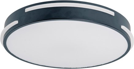 NÄVE LED-Deckenleuchte »Ventura«, ∅xH: 40 x 6,5 cm, Metall/Kunststoff - schwarz