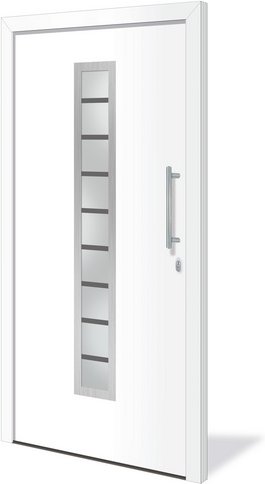 RORO Haustür »Newhaven«, Aluminium, weiß - weiss
