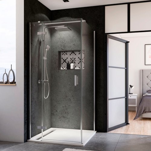 BREUER Drehtür »Panorama«, Drehtür, BxH: 120 x 200 cm - silberfarben