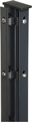 FLORAWORLD Eckpfosten, Stahl, BxHxL: 6 x 4 x 160 cm - grau