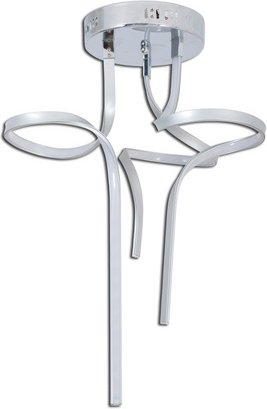 Thumbnail - NÄVE LED-Deckenleuchte »Loop Line«, ∅xH: 52 x 65 cm, Metall/Kunststoff - silberfarben