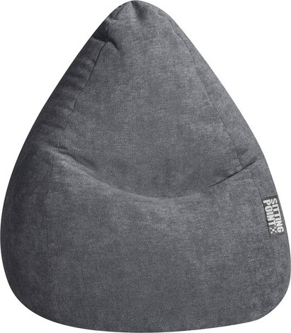 Sitting Point Sitzsack »Beanbag Alfa XL«, anthrazit, BxH: 70 x 110 cm - schwarz