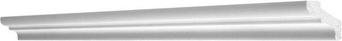 DECOSA Zierprofil, Länge: 200 cm, weiß, 2 Stück - weiss