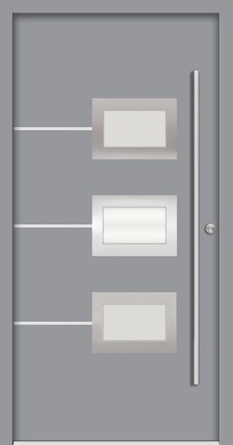 Splendoor Haustür »ATHEN Prime«, Aluminium, in verkehrsgrau