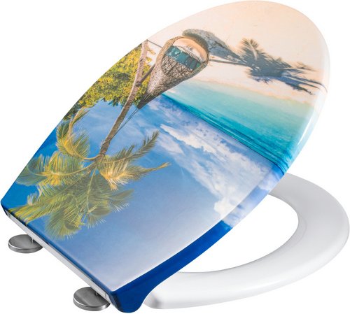 WELLWATER WC-Sitz »Erholung«, Duroplast, mit Absenkautomatik - bunt