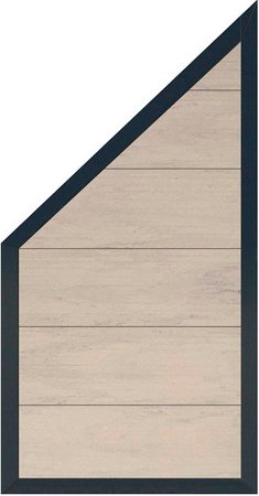 Mr. GARDENER Sichtschutzzaun, weiß, BxHxL: 90 x 180 x 180 cm - grau | weiss