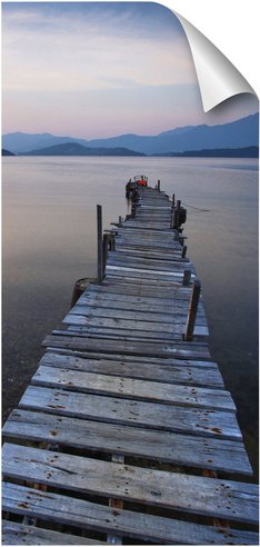 mySPOTTI Duschrückwand-Panel, fresh, Steg, 210x100 cm - blau