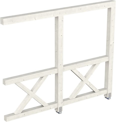 Thumbnail - SKANHOLZ Seitenwand, B x H: 255 x 210 cm, Holz, Farbe: weiß