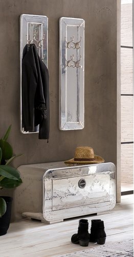 SIT Dielen-Set »AIRMAN«, Mangoholz/MDF/Aluminium, silberfarben