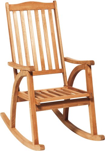 MERXX Schaukelstuhl »Schaukelstuhl«, BxTxH: 58 x 100 x 118 cm, Eukalyptusholz - beige