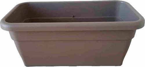 SIENA GARDEN Pflanzgefäß »Basic«, Kunststoff, taupe, rechteckig - braun