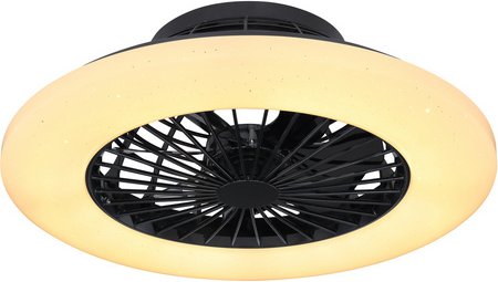 GLOBO LIGHTING LED-Deckenventilator »Travo«, Ø50 cm, Kunststoff, schwarz