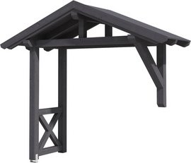 SKANHOLZ Vordach »Stralsund 3«, 289 x 116 cm (BxT), nordische Fichte, schiefergrau