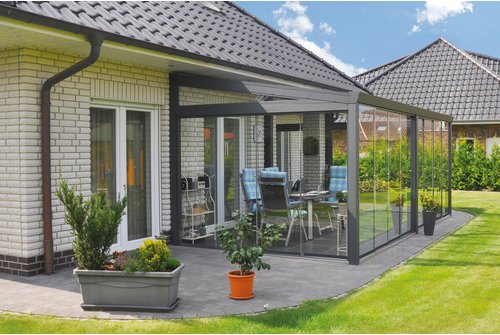 GARDENDREAMS Vorderwand »Legend Edition, Expert Edition«, BxH: 600 x 230 cm, Aluminium, weiß - weiss