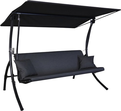 Thumbnail - ANGERER FREIZEITMÖBEL Hollywoodschaukel »Motion Zip«, 3-Sitzer, inkl. Auflagen - grau