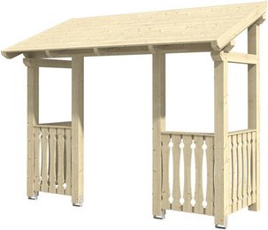 SKANHOLZ Vordach »Paderborn 6«, 336 x 156 cm (BxT), nordische Fichte, natur - beige