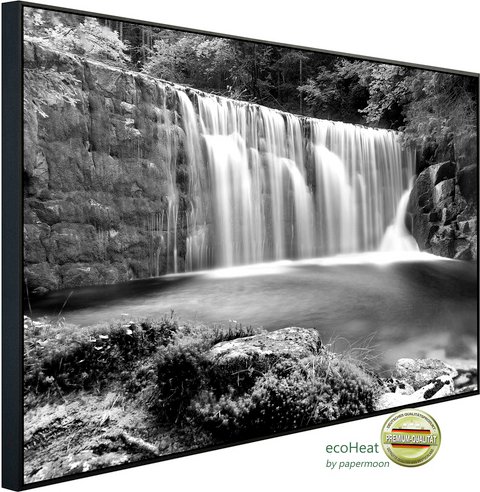 papermoon Infrarotheizung »EcoHeat - Wasserfall im Wald«, Matt-Effekt - bunt