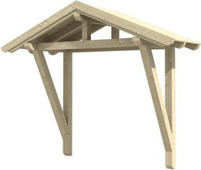 SKANHOLZ Vordach »Stralsund 2«, 289 x 116 cm (BxT), nordische Fichte, natur - beige