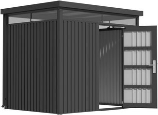 Mr. GARDENER Gartenhaus, Metall, BxHxT: 254 x 218 x 194 cm (Außenmaße) - schwarz
