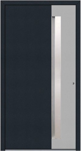 KNOCK Aluminium-Haustür »Marte«, anthrazit / graubeige