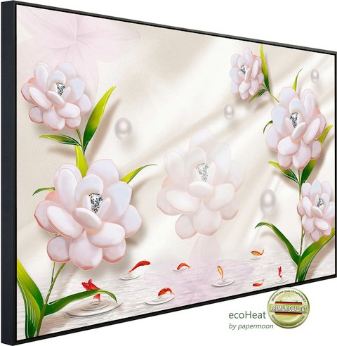Thumbnail - papermoon Infrarotheizung »EcoHeat - Muster mit Blumen«, Matt-Effekt - bunt
