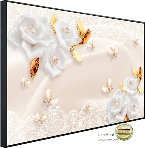 papermoon Infrarotheizung »EcoHeat - Muster mit Blumen«, Matt-Effekt - bunt