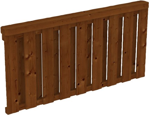 SKANHOLZ Brüstung, B x H: 170 x 84 cm, Holz, Farbe: nussbaum