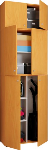 VCM Putzschrank »Lona«, BxHxL: 39 x 223 x 70 cm, Holzwerkstoff - braun