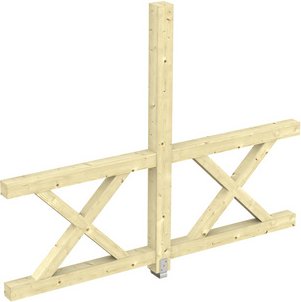 SKANHOLZ Seitenwand, BxH: 78,5 x 210 cm, Holz, natur