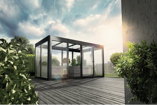 Thumbnail - SunElements Gewächshaus »SunGarden Infinity 4.2«, BxHxT: 443 x 229 x 233 cm, anthrazit-metallic - grau