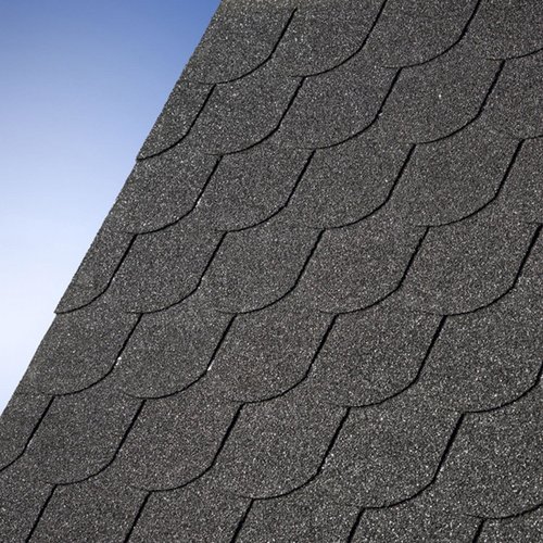 KARIBU Dachschindel, Bitumen, schwarz, Paketinhalt: 3 m²